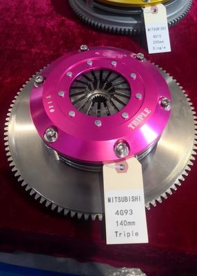 Triple Disc 4140 Steel Performance Clutch Kit For Mitsubishi Lancer Mitsubishi 4G93 140mm Friction Plate