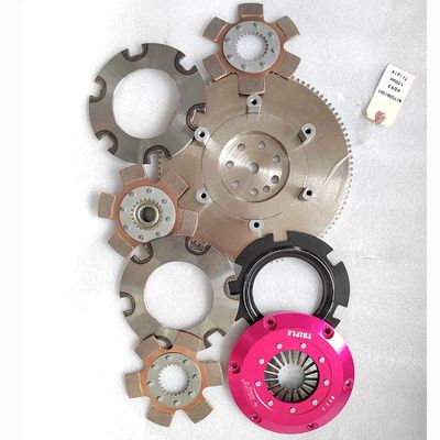 Triple Disc 4140 Steel Performance Clutch Kit For Mitsubishi Lancer Mitsubishi 4G93 140mm Friction Plate