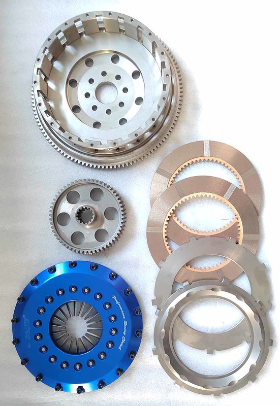 Twin Disc Racing Clutch Kits Fit Toyota 1JZ 24T Dark Blue 215mm Friction Plate